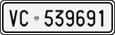 License plate of Italy, Cars (1927 year series)