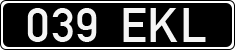 License plate of Estonia, Regular car plates