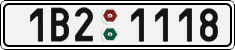 License plate of the Czech Republic, Cars (2001)