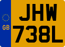 License plate of the United Kingdom, 1963 year system