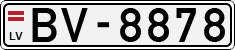 License plate of Latvia, Regular car plates