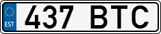 License plate of Estonia, Regular car plates