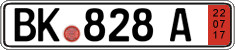 German license plate, Export transit plates