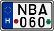 license plates of Hungary, Cars (1990)