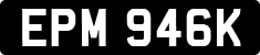 License plate of the United Kingdom, 1963 year system