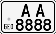 License plate of Georgia, Motorcycles (1993)