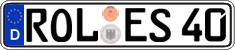 German license plate, Regular plates