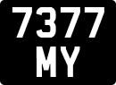 License plate of the United Kingdom, 1932 year system