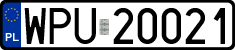 License plates of Poland, Regular car plates