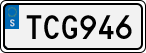 License plate of Sweden, Regular plates