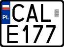 License plates of Poland, Special vehicles and motorcycles