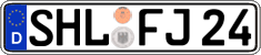 German license plate, Regular plates