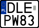 License plates of Poland, Regular car plates