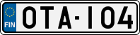 License plate of Finland, Cars