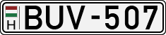 license plates of Hungary, Cars (1990)