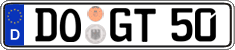 German license plate, Regular plates