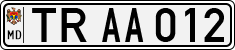 License plate of Moldova, Cars (1992)