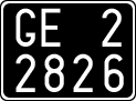 License plate of Italy, Cars (1927 year series)