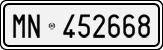 License plate of Italy, Cars (1927 year series)