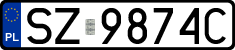 License plates of Poland, Regular car plates