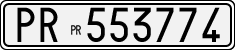 License plate of Italy, Cars (1927 year series)