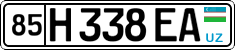 License plate of Uzbekistan, Private owners