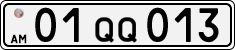 License plate of Armenia, Private owners