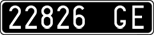 License plate of Italy, Cars (1927 year series)