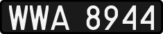 License plates of Poland, 1976 year system