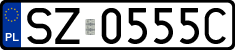 License plates of Poland, Regular car plates