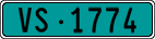 License plate of Switzerland, Agricultural vehicles (green)