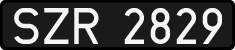 License plates of Poland, 1976 year system