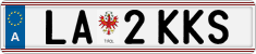 License plate of Austria, Regular plates
