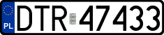 License plates of Poland, Regular car plates