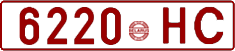 License plate Belarus, Cars (1992)