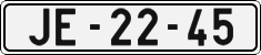 License plate of the Czech Republic, Cars (1960)