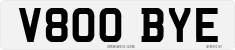 License plate of the United Kingdom, 1983 year system