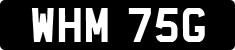 License plate of the United Kingdom, 1963 year system