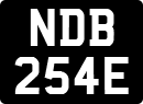 License plate of the United Kingdom, 1963 year system