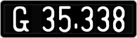 License plate of Austria, 1947 year system