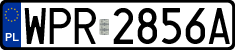 License plates of Poland, Regular car plates