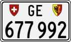License plate of Switzerland, Cars