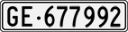 License plate of Switzerland, Cars