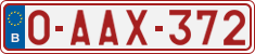 License plate of Belgium, Regular plates (2010)