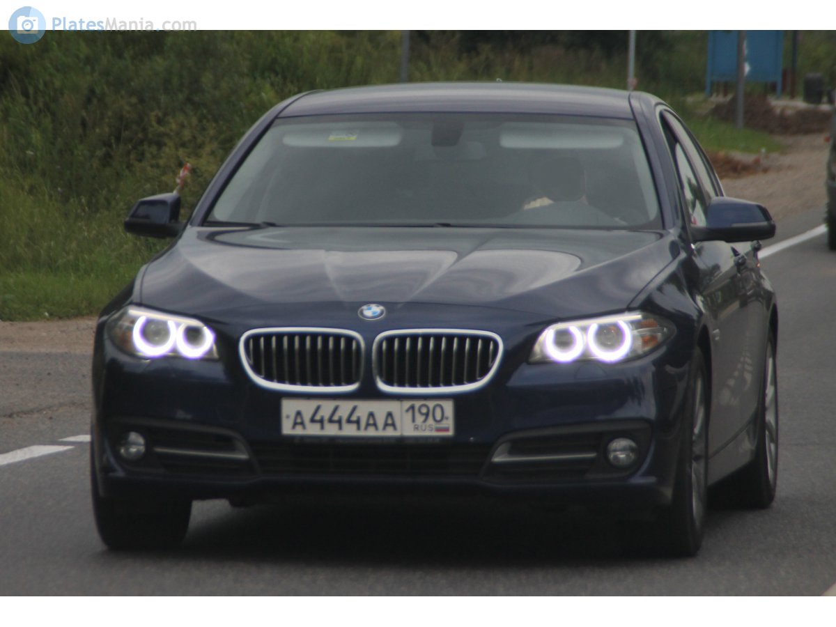 а 444 аа 190, BMW 5 Series 6th gen Sedan (F10/F18), 2010–2017