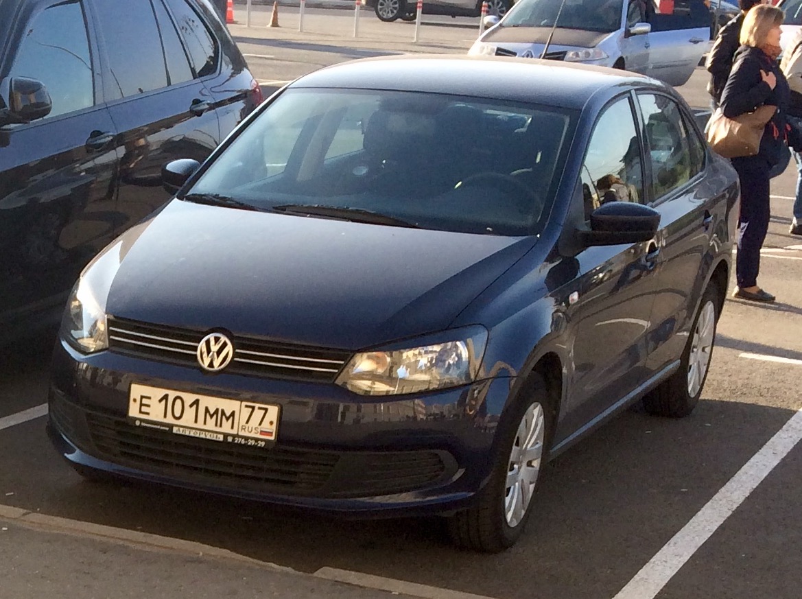 е 101 мм 77, Volkswagen Polo 5th gen Sedan (A05), 2010­–2015
