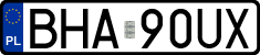 License plates of Poland, Regular car plates