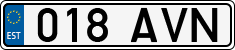 License plate of Estonia, Regular car plates