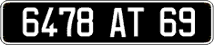 French license plate, FNI