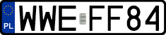 License plates of Poland, Regular car plates